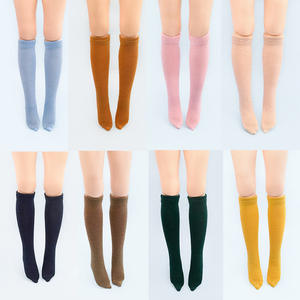 Nouveauté : Chaussettes longues en coton de couleur unie pour poupée de 30 cm, 15 couleurs, échelle 1/6, pour habillage de poupée miniature, jouet DIY, excellente fabrication artisanale - Product Image 1