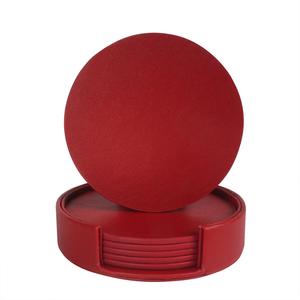 Tapis de tasse d'impression de logo en relief personnalisé sous-verre en cuir vierge pour tapis de restaurant et tampons disponibles au meilleur prix - Product Image 6
