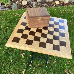 Caja de Almacenamiento de Mármol para Juego de Ajedrez |   Juego de Ajedrez Artesanal en Blanco y Negro |   Estrategia Clásica para Adultos y Niños |   Ángel Animal - Product Image 1