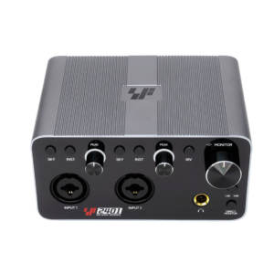 Pour SF2401 Interface Audio USB <span class=keywords><strong>carte</strong></span> <span class=keywords><strong>son</strong></span> 2 canaux voix réglable 20Hz-20kHz réponse en fréquence pour les podcasters d'enregistrement en direct - Product Image 3