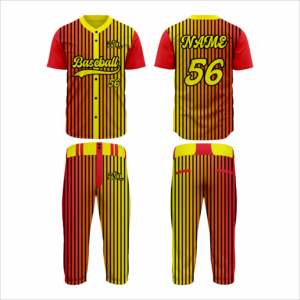 Uniforme de Béisbol Sublimado para Hombre, Precio al por Mayor, Ropa Deportiva de la Mejor Calidad, Jersey de Béisbol con Botones y Logotipo Personalizado Estampado - Product Image 4