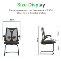 Chaise d'attente de réception avec dossier en PP, siège en mousse, cadre en métal, chaise ergonomique pour visiteurs
