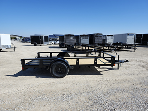 Remorque utilitaire en acier 6x12 à essieu simple avec rampe de 5 pieds, capacité de charge de 2001 à 3000 kg, meilleur prix de gros du fournisseur - Product Image 2