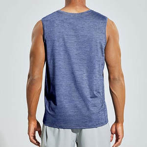 Débardeurs de course sans manches côtelés personnalisés OEM Gilet serré pour homme Sport Gym Fitness Muscle Men Débardeur côtelé - Product Image 6