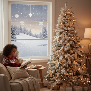 Biancopino thanh lịch thực tế Cây giáng sinh hiệu ứng tuyết với cảm ứng thực sự H 210 Kích thước gói 1 - Product Image 3