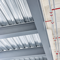 Revêtement métallique à nervures ouvertes formé par roulement de précision pour une installation précise dans les projets de construction de structures en acier