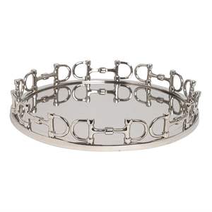 Plateaux de service décoratifs faits à la main en laiton et aluminium, finition hôtelière, pour la maison et la décoration de table - Product Image 4