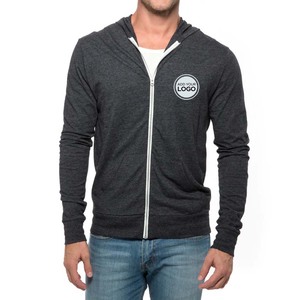 Sudadera con Capucha Unisex de Mezcla Triple con Cremallera, Sudadera con Capucha Personalizada con Bordado y Etiqueta Privada - Product Image 6