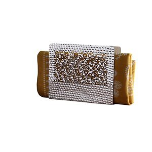 Modern Silver Plated Metal Napkin <b>Holder</b> With Decorative Cutwork & <b>Hammered</b> Texture Tableware Tissue Stand For Dining Decor - Product Image 1