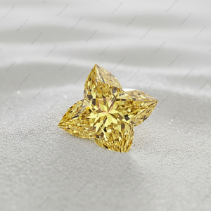 เพชรเลี้ยงในห้องปฏิบัติการ IGI GIA รับรอง 5 กะรัต ขายส่ง เพชรสังเคราะห์ HPHT CVD สีเหลืองแฟนซี ระดับ VVS VS เพชรเลี้ยงในรูปทรงลิลลี่ - Product Image 2
