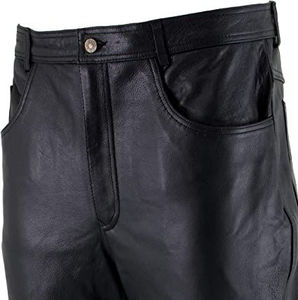 Pantalon de moto en cuir pour homme, élastique, haute visibilité, plat, écologique, respirant, léger, cuir véritable, design OEM, prix raisonnable - Product Image 4