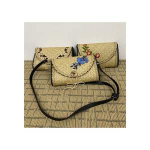 Monedero de hierba de mar con forma de sobre cruzado, monedero de mano hecho a mano para mujer, estilo Vintage, precio de fábrica al por mayor para damas de moda - Product Image 6