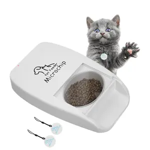 Most Popular Pet Accessories Smart Cat Food Feeder Microchip RFID Pet Feeder Microchip Pet Feeder for Cats