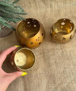 Porte-bougie en laiton laqué de haute qualité, vente chaude, décoration artisanale pour la maison - Product Image 6