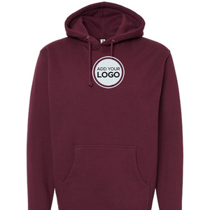 Independent Trading Co sweat à capuche avec fermeture éclair complète pour hommes anthracite chiné pull à capuche avant arrière sweats à capuche d'impression personnalisée - Product Image 5