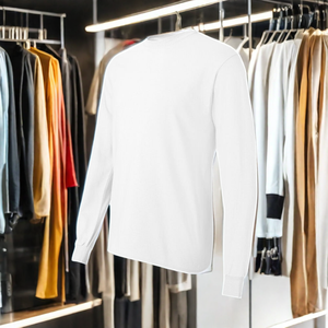 Camiseta de manga larga para hombre de diseño de tendencia superior con logotipo personalizado transpirable fácil para ropa informal camiseta de hombre de Material de la mejor calidad - Product Image 2