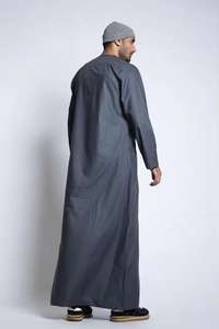 Vêtements arabes traditionnels pour hommes de haute qualité, sur mesure - Jubbah et Thawb, tissu polaire chaud d'hiver, grande taille - Product Image 3