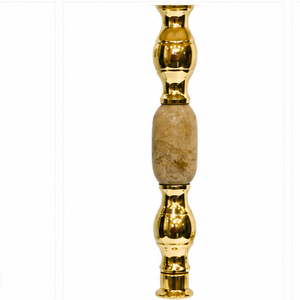 Luxury Natural Marble Lacquer Technique Hookah Handmade Egyptian Origin Shisha Pipe with Premium Stainless Steel Stem - Product Image 3
