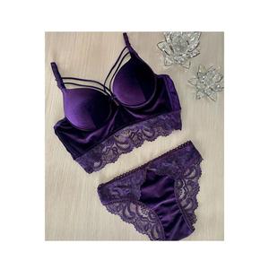 Set reggiseno di velluto con ferretto - Product Image 1