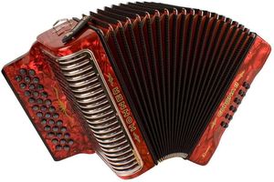 Nouvel accordéon à boutons authentique HohnersS Corona II Xtreme FBbEb - Product Image 2
