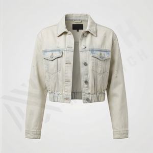 Chaqueta Trucker Vaquera Casual Personalizada para Hombre, Tallas Grandes y Altas, 100% Algodón, Opción de Logotipo Frontal, Chaqueta Transpirable para Invierno - Product Image 1