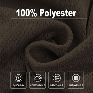 Shorts de sport OEM 100% polyester légers, respirants, pour la salle de sport, la course à pied, l'entraînement physique, motif uni, décontractés - Product Image 4