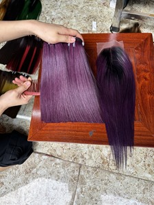 Échantillon gratuit Paquets de Cheveux Humains Vietnamiens Os Droite Dentelle Fermeture Frontale avec Vague Naturelle et Boucles Italiennes Expédition DHL FEDEX - Product Image 4