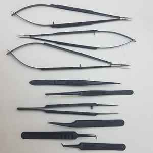 Nouveauté Ensemble de microchirurgie manuelle certifié CE Revêtement en titane Acier inoxydable durable Instruments chirurgicaux métalliques - Product Image 2