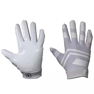 Gants de football américain antidérapants de la meilleure qualité Gants de football américain à poignée de paume avec logo personnalisé pour les gants de football d'équipe - Product Image 3