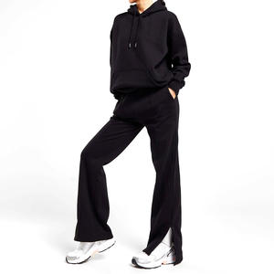 Conjunto Deportivo de Invierno Personalizado para Mujer, Transpirable, 100% Algodón, con Logotipo Personalizado, Tela Gruesa - Product Image 1