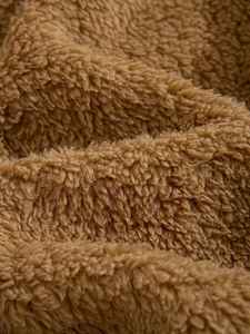 Sweatshirts à capuche en molleton moelleux 100% coton pour hommes, pull en fourrure épaisse et lourde, hiver teint uni personnalisé, nouvel arrivage - Product Image 2