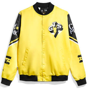 Chaqueta de poliéster 100% con diseño personalizado de sublimación de béisbol con letras para hombre - Product Image 1