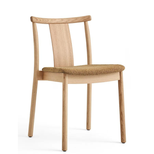 Silla de Comedor Interior Moderna, Ecológica y Duradera con Estructura de Madera de Teca Sólida y Asiento Tapizado en Tela - Product Image 3