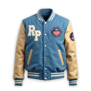 Veste bomber moto et motard unisexe en cuir enduit, imperméable et coupe-vent, qualité supérieure, personnalisable OEM, directement de l'usine - Product Image 2