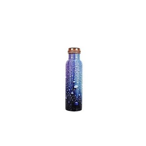 Custom 1000ml Pure Copper <b>Water</b> <b>Bottle</b> Eco-Friendly Hammer Design Handmade with Shiny Polished Finish - Product Image 3