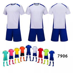 Wholesale Sublimation Red <b>Yellow</b> Club Soccer <b>Tshirt</b> Youth Soccer Wear Team Uniform Football Jersey Set - Product Image 4
