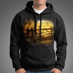 Mode tendance personnalisée lâche de haute qualité sweat à capuche lourd pour hommes et femmes peut être pur coton rue à capuche - Product Image 1