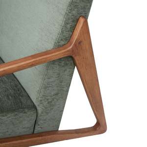 Sillón de Interior Contemporáneo Tapizado con Patas de Madera de Teca Sólida para Muebles de Sala de Estar, Proveedor Mayorista - Product Image 3