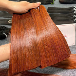 Paquetes rectos de hueso trama Ombre extensión de cabello de color naranja cabello procesado Cabello humano virgen listo para enviar - Product Image 5