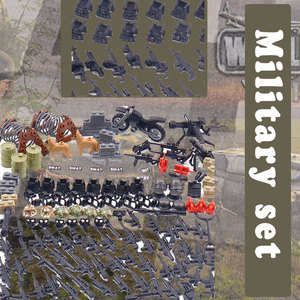 Ww2 Military <span class=keywords><strong>Mini</strong></span> Guns Army Soldier Swat Tactical Gear Ladrillos <span class=keywords><strong>Mochila</strong></span> Armadura Chaleco Equipo <span class=keywords><strong>militar</strong></span> Juego de armas - Product Image 6