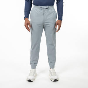 Pantalons de survêtement décontractés en coton surdimensionnés pour hommes avec logo personnalisé de haute qualité - Product Image 1