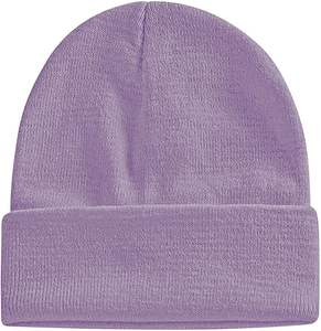 Chapeaux en jacquard unisexe tendance en coton/laine, bonnets en tricot doux et chauds, séchage rapide, légers, ajustables, personnalisables, de haute qualité, en gros - Product Image 2