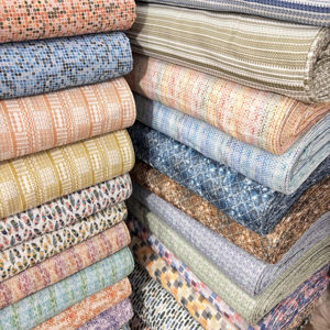 Fil-teint Dobby imprimé 100% lin tissu uni teint coton lin sensation pour chemise pour filles garçons robe exportation internationale - Product Image 1