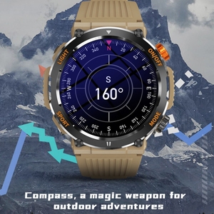 Reloj inteligente HT17 con pantalla HD de 1,46 pulgadas, monitor de frecuencia cardíaca, IP67, batería de 450 mAh para hombre, reloj deportivo con pantalla táctil y control por aplicación. - Product Image 5