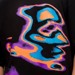 2025, venta al por mayor, camisetas personalizadas de alta calidad, Camisetas básicas para hombres, camisetas holgadas de cuello redondo, camisetas serigrafiadas para hombres, camisetas 100% algodón - Product Image 6