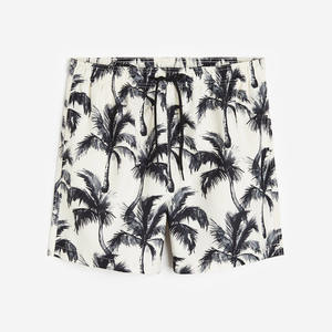 OEM Custom Logo Summer Men's Gym <b>Shorts</b> 100% Polyester Solid Pattern Eco-Friendly Printed Logo <b>Swim</b> Trunks - Product Image 4