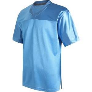 Última calidad transpirable personalizado de gran tamaño camisetas de fútbol americano Streetwear Boxy Fit sublimación camiseta de rugby americano - Product Image 1