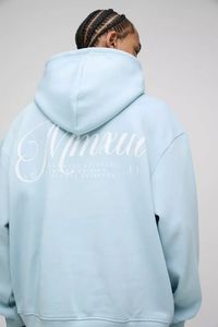 Ropa informal de gran tamaño Skript con capucha Split Hem chándales Top Trending transpirable de alta calidad conjunto de chándal personalizado para hombres - Product Image 3