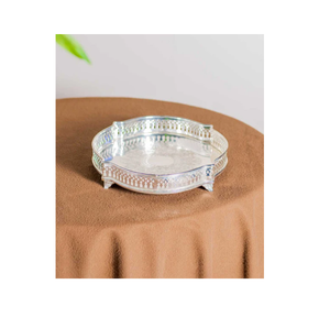 Plateau de luxe Décoration de la maison Plateau en métal Forme ronde Vaisselle Ustensiles de cuisine Restaurants Barware Fabricant de gros Fournisseur - Product Image 6