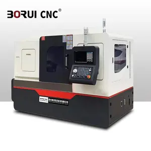 BORUI 50ZBYT הפתעה מחיר Ddual ציר CNC מחרטה מיטה באלכסון CNC מתכת חיתוך מכונה